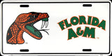 Florida A&M Rattlers License Plate Metal
