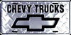 Chevy Trucks Diamond License Plate