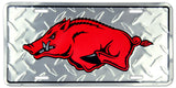 Arkansas Razorbacks License Plate Diamond