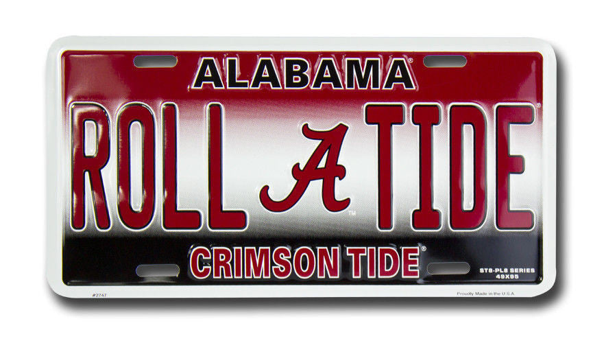 Alabama License Plate Roll Tide