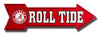 Alabama Arrow Sign Roll Tide Embossed Metal