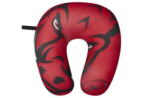 Arkansas Razorbacks Travel Neck Pillow 12" X 13" Super Soft Fleece University