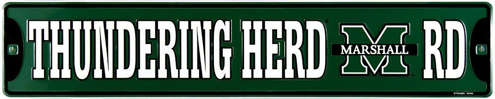 Marshall Thundering Herd Street Sign