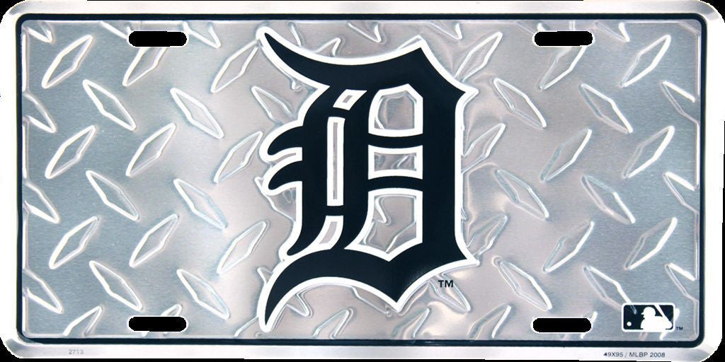 Detroit Tigers Diamond License Plate