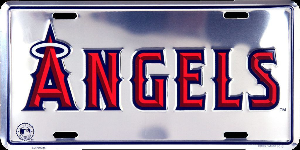 Los Angeles Angels Chrome License Plate