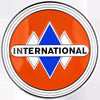 International Truck Round Metal Retro Sign