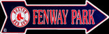 Boston Red Sox Fenway Park Metal Arrow Sign