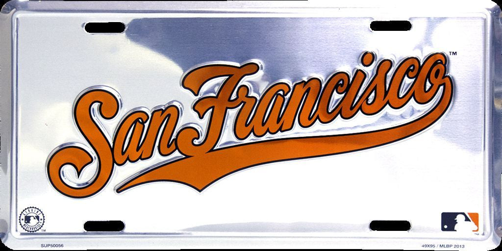San Francisco Giants Chrome License Plate