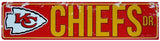 Kansas City Chiefs Street Metal 24 X 5.5