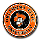 Oklahoma State Cowboys Round Sign
