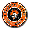 Oklahoma State Cowboys Round Sign