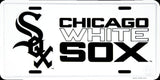 Chicago White Sox License Plate White
