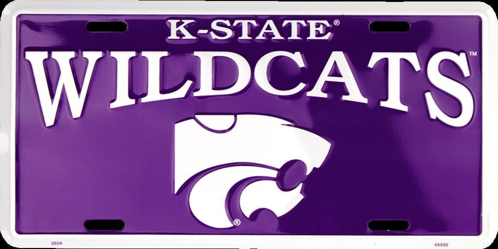 Kansas State Wildcats License Plate