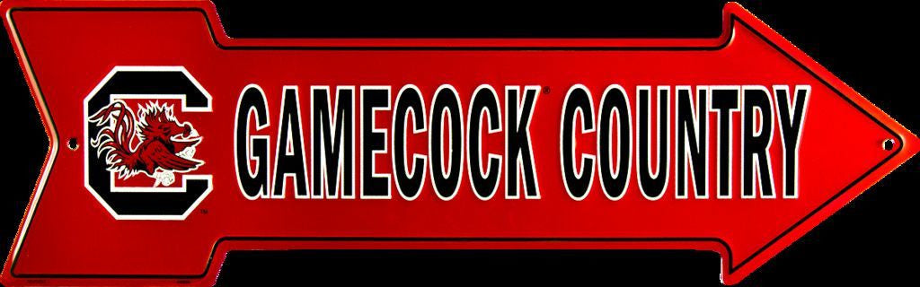 South Carolina Gamecock Country Arrow Sign