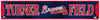 Atlanta Braves Street Sign Embossed Metal Turner Field