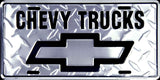 Chevy Trucks Diamond License Plate