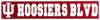 Indiana University Hoosiers Metal Street Sign Hoosiers Blvd