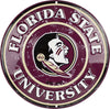 Florida State University Round Metal Seminoles Sign
