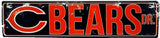 Chicago Bears Street Metal 24 X 5.5