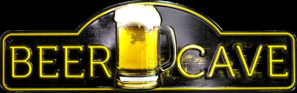 Beer Cave Metal Sign
