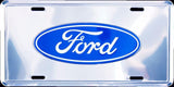 Ford Logo Chrome License Plate