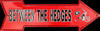 Georgia Bulldogs Between The Hedges Embossed Metal Arrow Sign