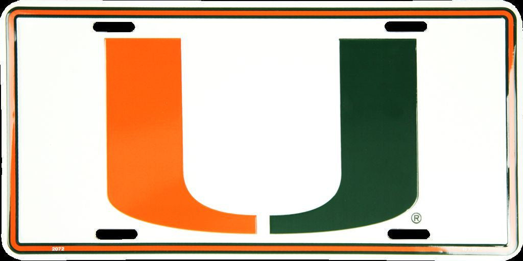 Miami Hurricanes License Plate