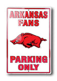 Arkansas Razorbacks Fans Parking Only 12