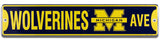 Michigan Wolverines Wolverines Ave Street Sign