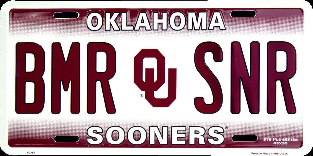 Oklahoma Sooners Plate