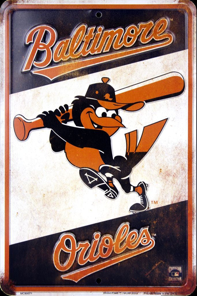 Baltimore Orioles Metal Sign Retro Vintage Parking Sign