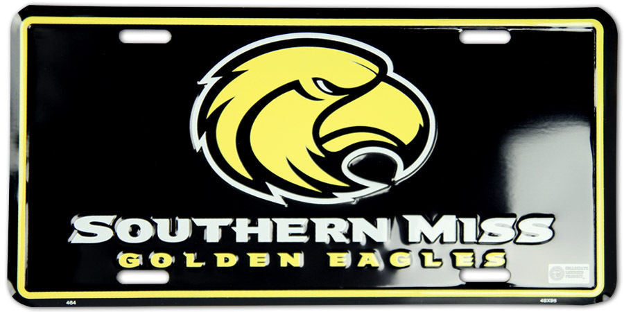 Southern Miss Golden Eagles License Plate