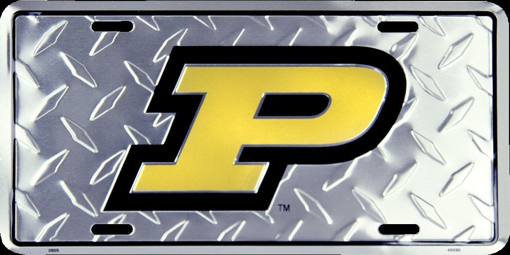 Purdue University Boilermakers Diamond License Plate