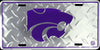 Kansas State Wildcats Wildcatsâ Diamond License Plate
