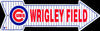 Chicago Cubs Wrigley Field Metal Arrow Sign