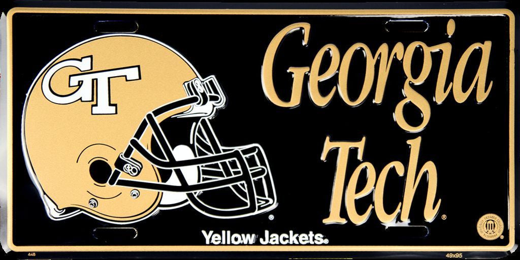 Georgia Tech License Plate Yellow Jackets