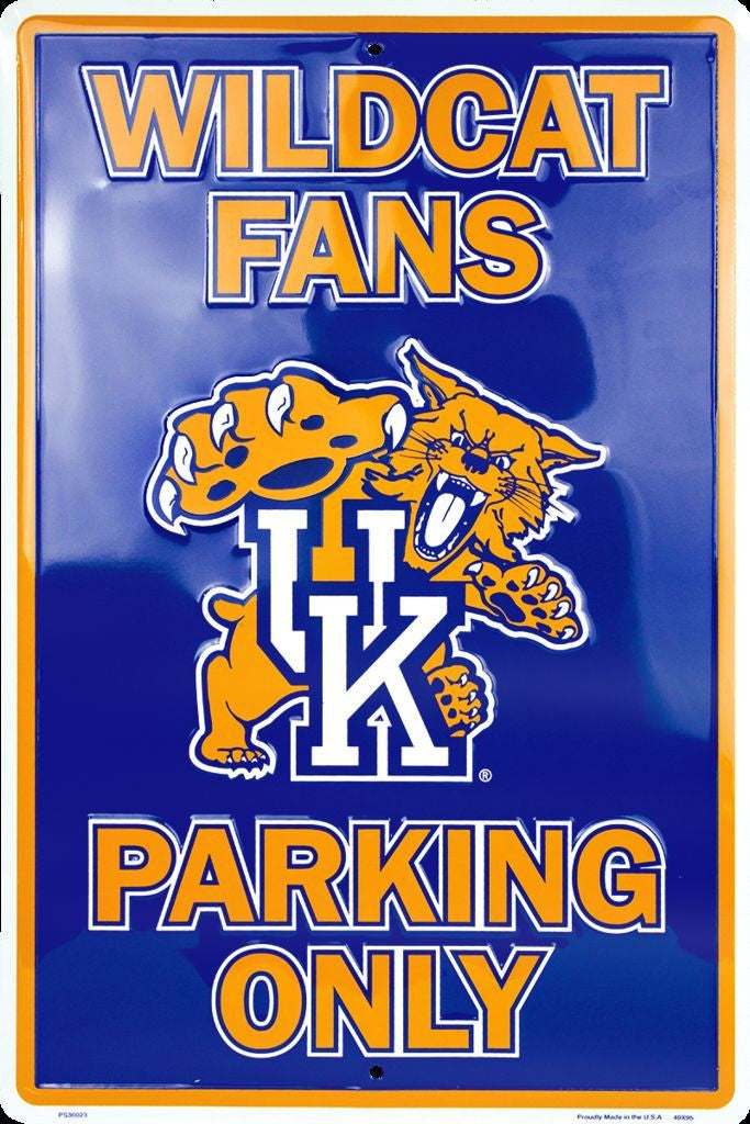 Kentucky Wildcats Fans Parking Only Large
