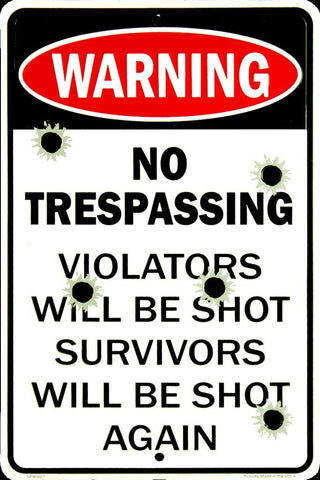 Warning Protected By 2Nd Amendment Security Sign