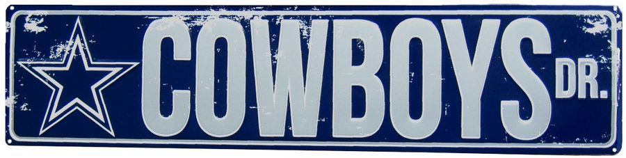 Dallas Cowboys Street Sign  Metal 24 X 5.5"