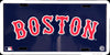 Boston Red Sox License Plate