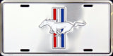 Ford Mustang Pony Chrome License Plate
