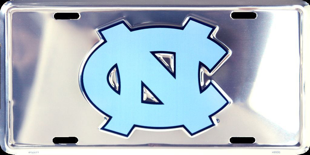 North Carolina Tar Heels Chrome License Plate