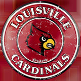 Louisville Cardinals Round Sign