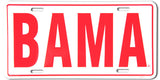 Alabama License Plate Bama
