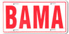 Alabama License Plate Bama