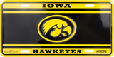 Iowa License Plate Hawkeyes