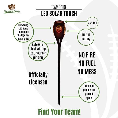 Cincinnati Bengals LED Solar Flickering Torch 36"