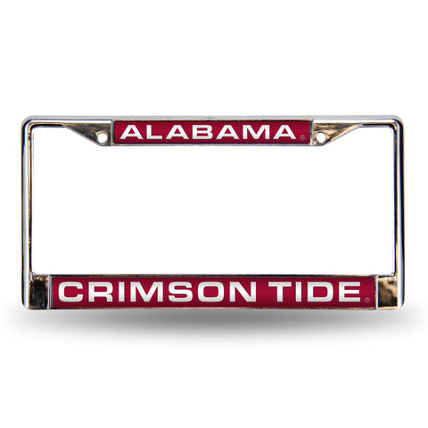 Ole Miss Rebels Mirror Acrylic Car Tag Silver W/Blue Script Logo Red Laser