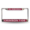 Alabama Crimson Tide Red Laser Chrome License Plate Frame
