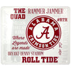 Alabama Crimson Tide Fan Cloud Metal Sign 12X14